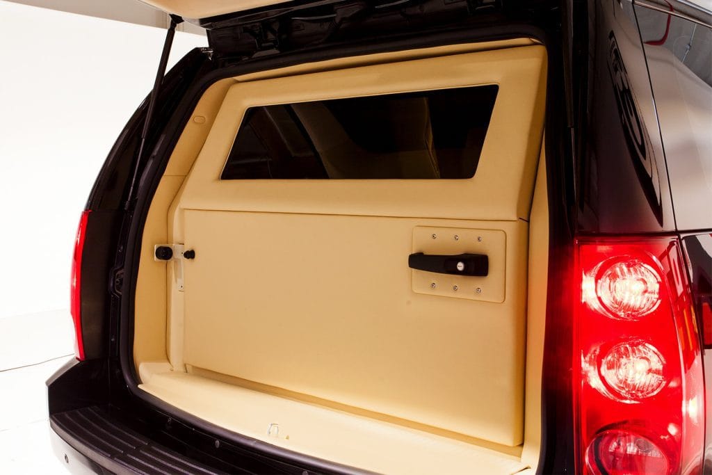 Luxury armored vehicle cabin